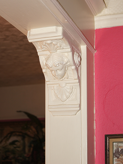 Decorative corbels in a Martinez, CA home.